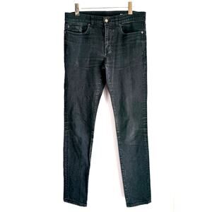 SAINT LAURENT PARIS Skinny Denim Jeans 2018 Men D02 SK LW Black Size 32 Italy